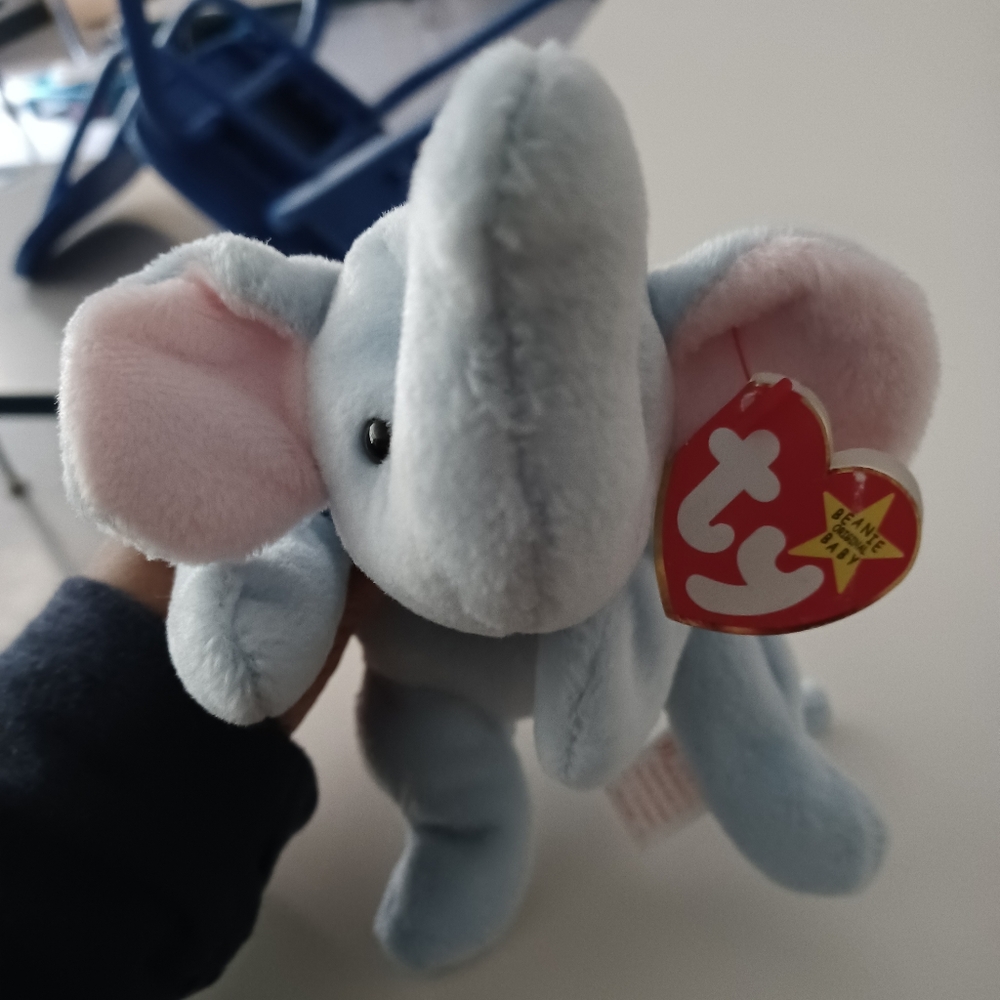 ✓Ty beanie baby elephant peanut 10in - Picture 2 of 13